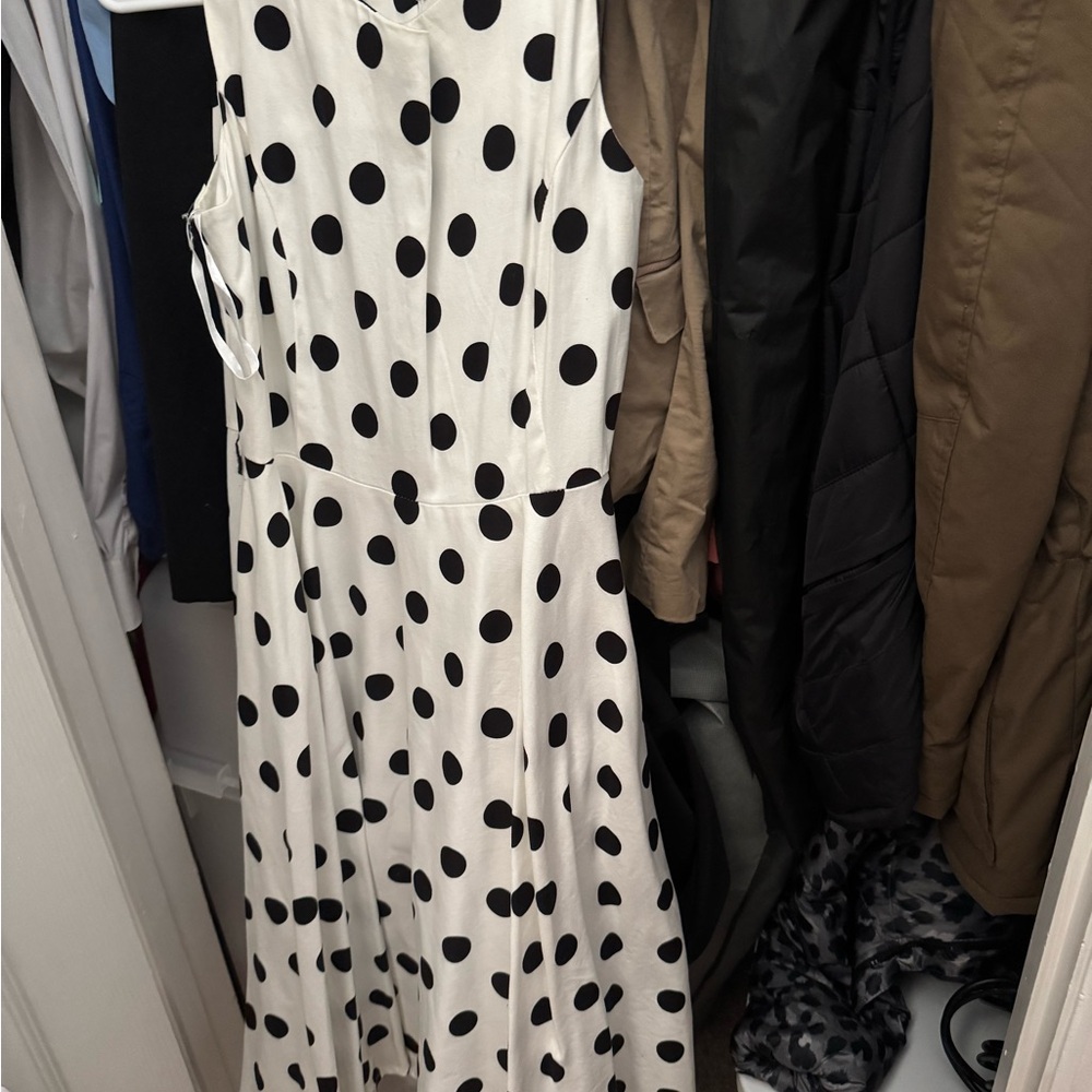 Grace Karin Black and White A-line Maxi Dress